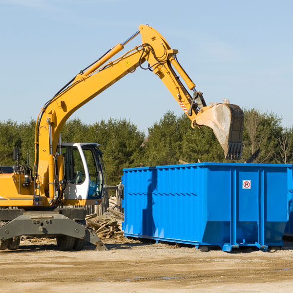 are there any restrictions on where a residential dumpster can be placed in Monongalia County